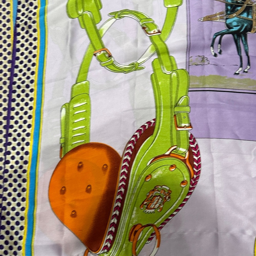 I Hermes like silk scarf Carrick A Pompe large scarf - Picture 6 of 6